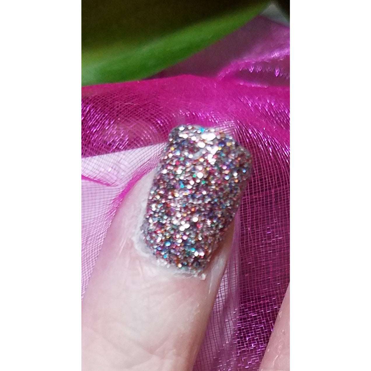Disco Ball DP147 purple/silver/pink glitter *** - Zebra Glitter & Nails Company, LLC